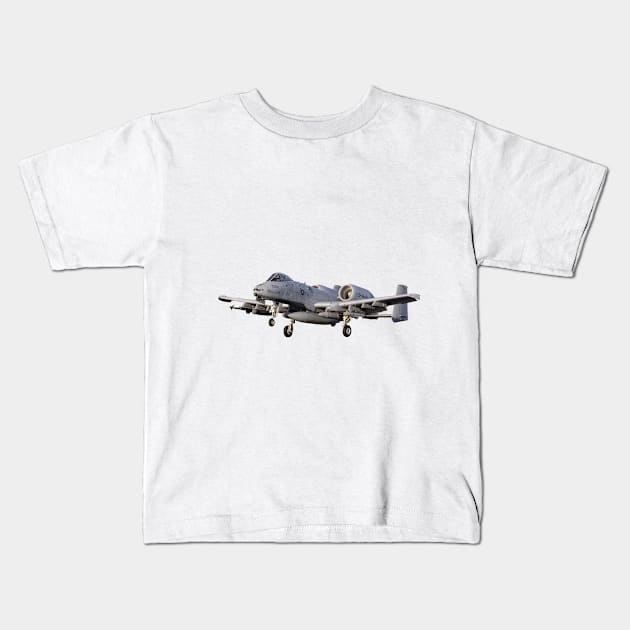 A10 Warthog Kids T-Shirt by derek beattie